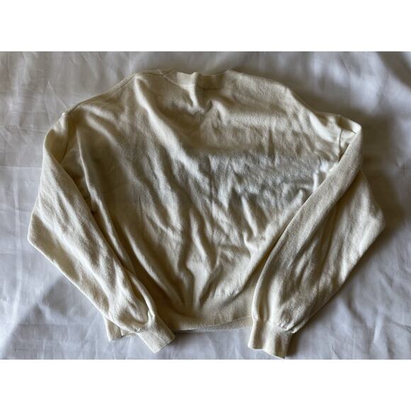 SUNDAY BEST X Aritzia Color Block Navy Stripe Sweater Cream Medium - Picture 6 of 9